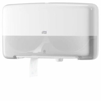 Tork Twin T2 Mini Jumbo Toiletpapier Dispenser Wit