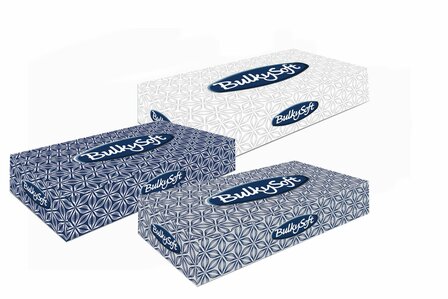 Bulkysoft Prestige Facial Tissues Cellulose Doos 40 Pak:jes x 100vel