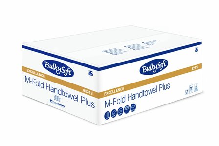 Bulkysoft M Vouw (Small) Handdoekvouwtjes 2 laags. 32x21,5cm Doos 125x25 Totaal (3125vouwtjes)