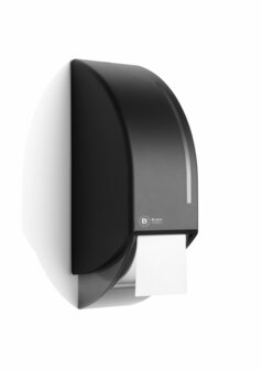 Black Satino Toiletroldispenser Zwart