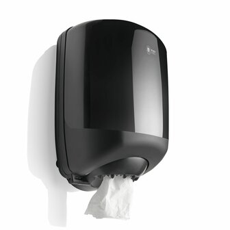 Black Satino Dispenser Midi Poetsrol CF40 Zwart