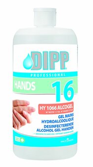 DIPP 16 Desinfecterende Alcohol Gel Handen 1 liter