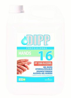 DIPP 16 Desinfecterende Alcohol Gel Handen 5 liter