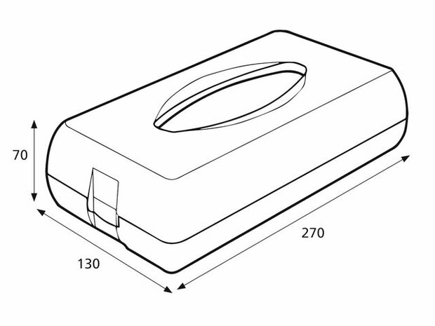 Katrin dispenser voor tissues - wit