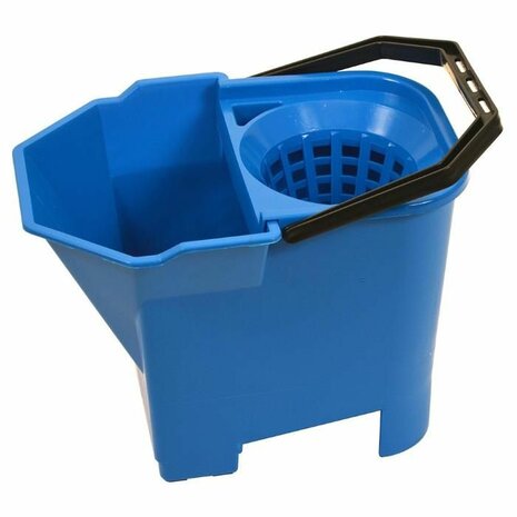 SYR Bulldog Bucket emmer (met opvang vuilvakje) met uitwringkorf 14 liter BLAUW