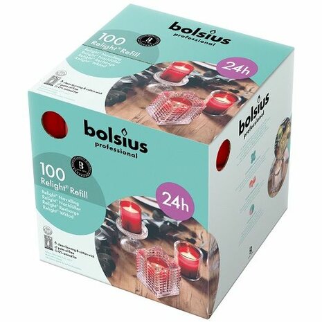 Bolsius Refills Relight Rood (100 stuks)